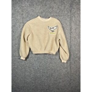 Harry Potter H M Kids Cream Sherpa Hedwig Owl Embroidered Sweatshirt Top 16/18